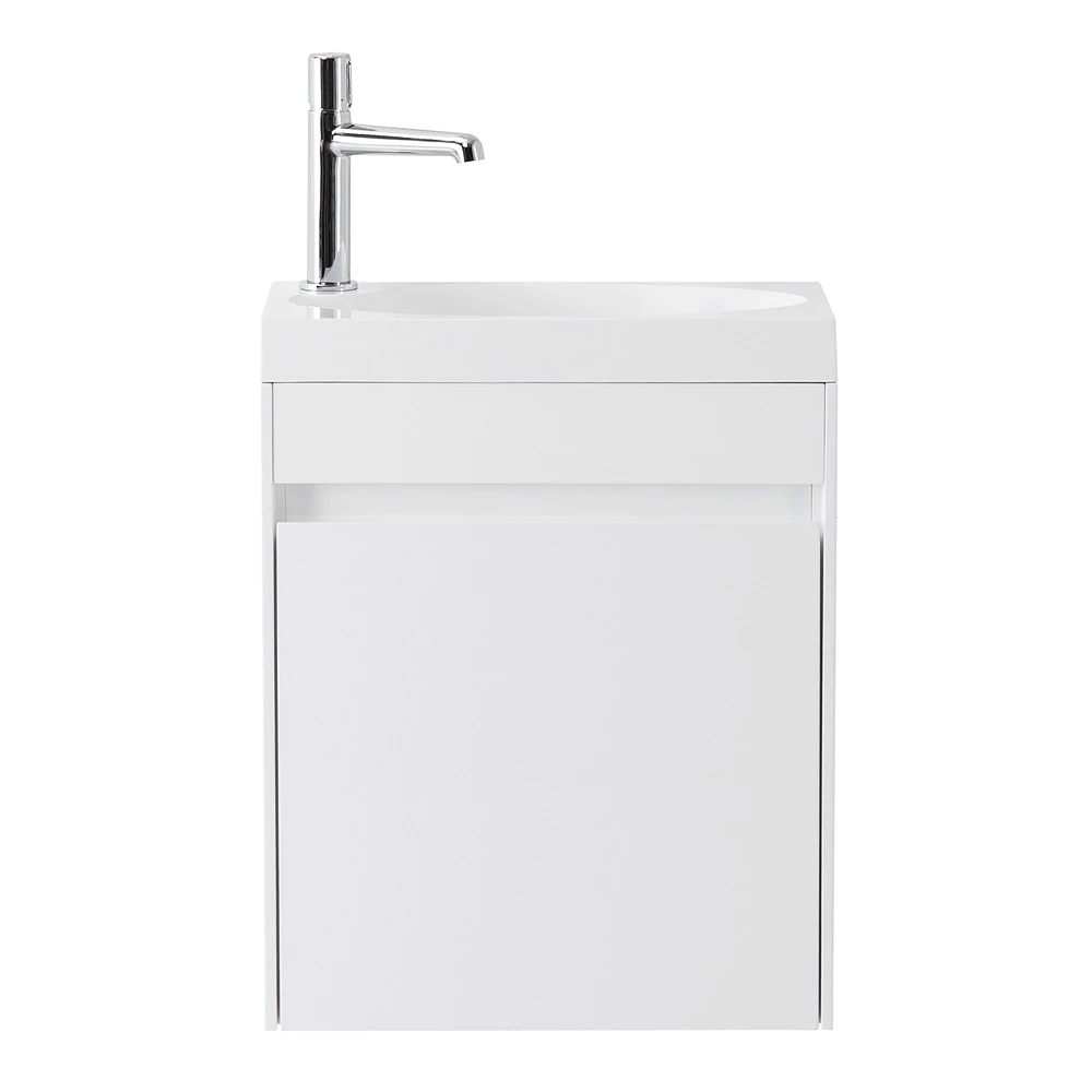 Тумба с раковиной belbagno pietra mini 40 l bianco lucido